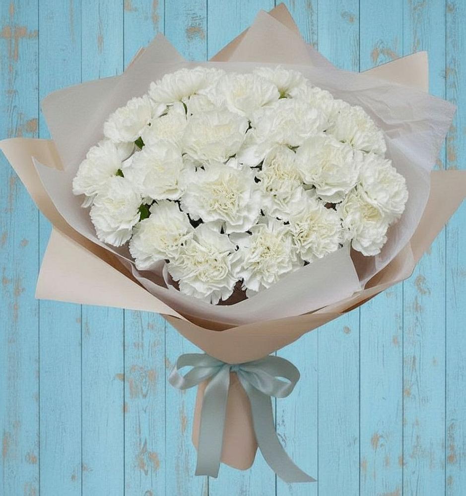 Букет цветов из: Гвоздики в Кочубеевском