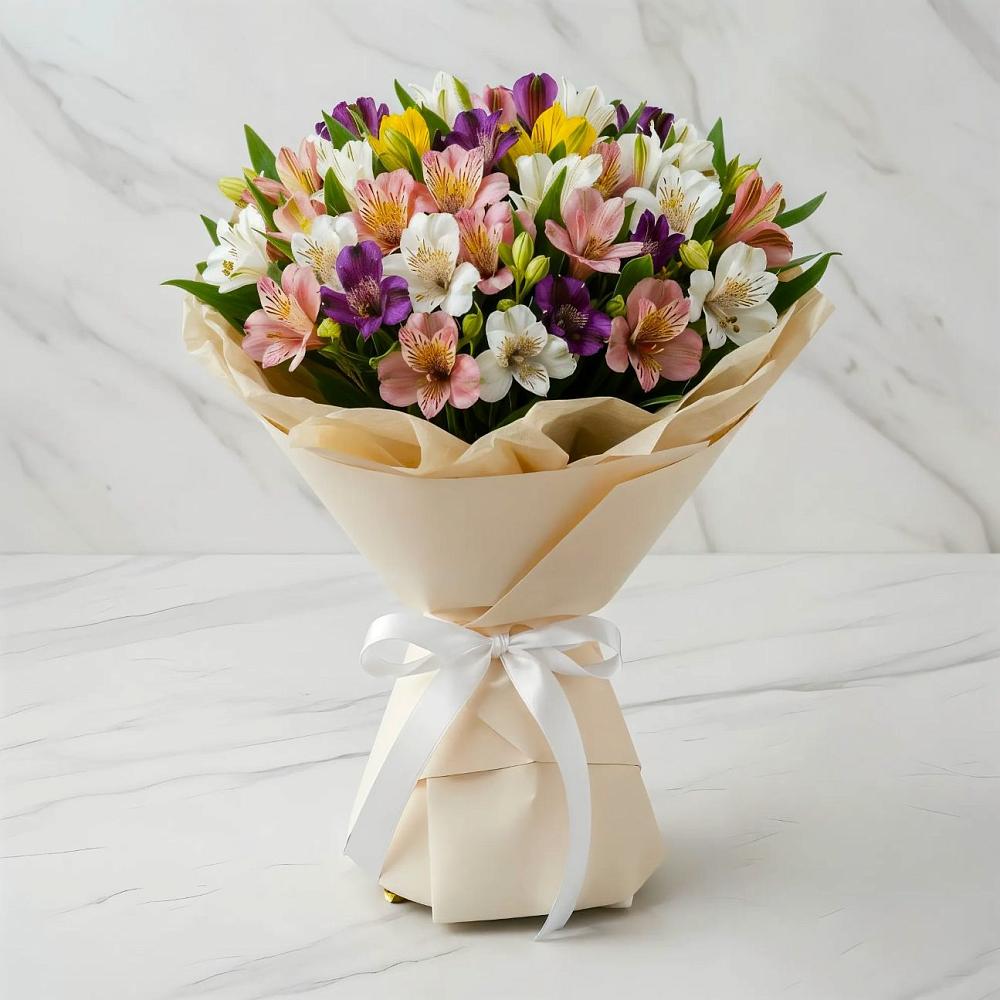 Букет цветов из: Альстромерии в Кочубеевском