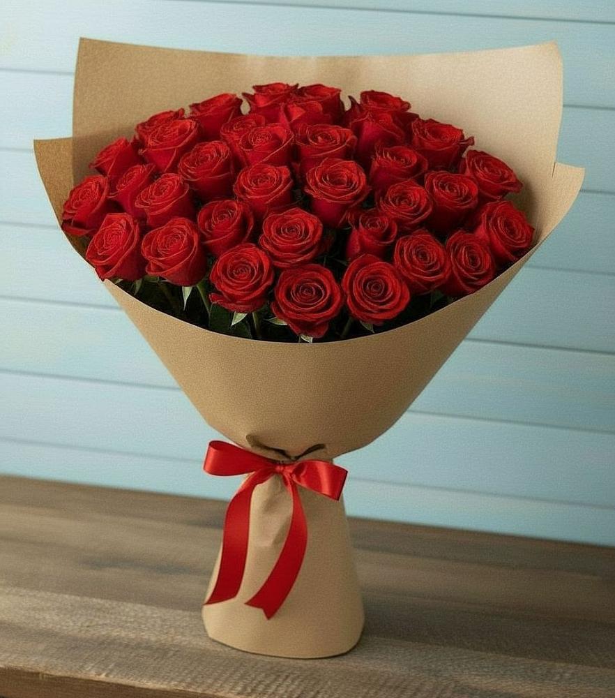 Букет Красные розы Милано в Кочубеевском