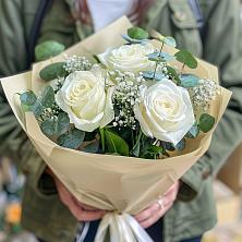 Букет Нежные грёзы в Кочубеевском Букет цветов из: Розы в Кочубеевском