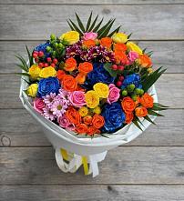 Букет цветов из:  Розы и Хризантемы #REPLACE_PRED# Кочубеевском