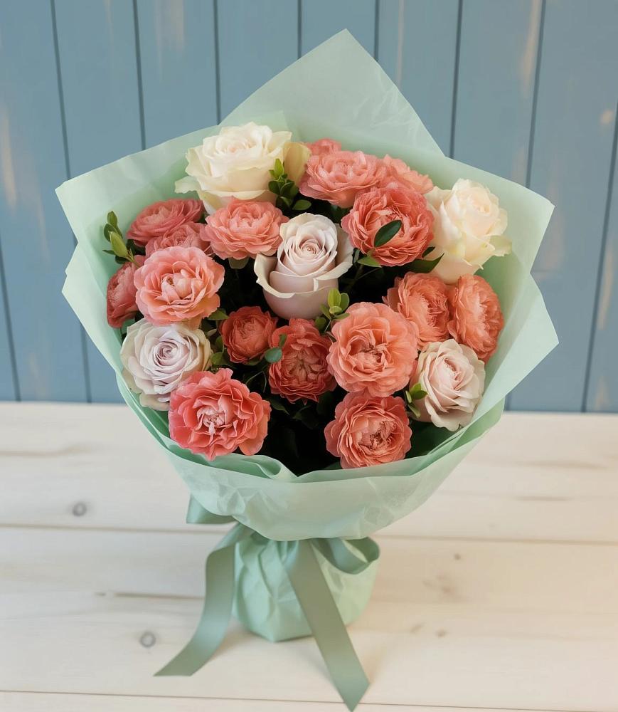 Букет цветов из: Розы в Кочубеевском