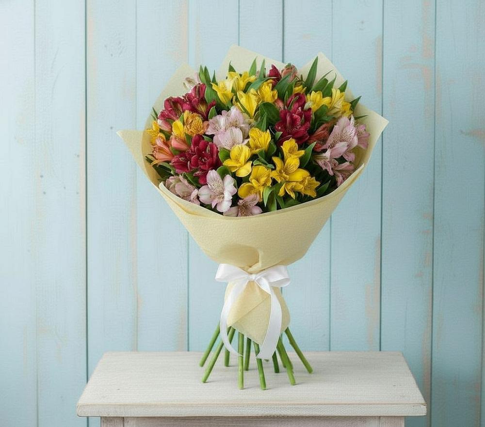 Букет цветов из: Альстромерии в Кочубеевском
