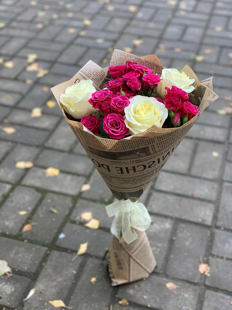 Букет цветов из: Розы в Кочубеевском