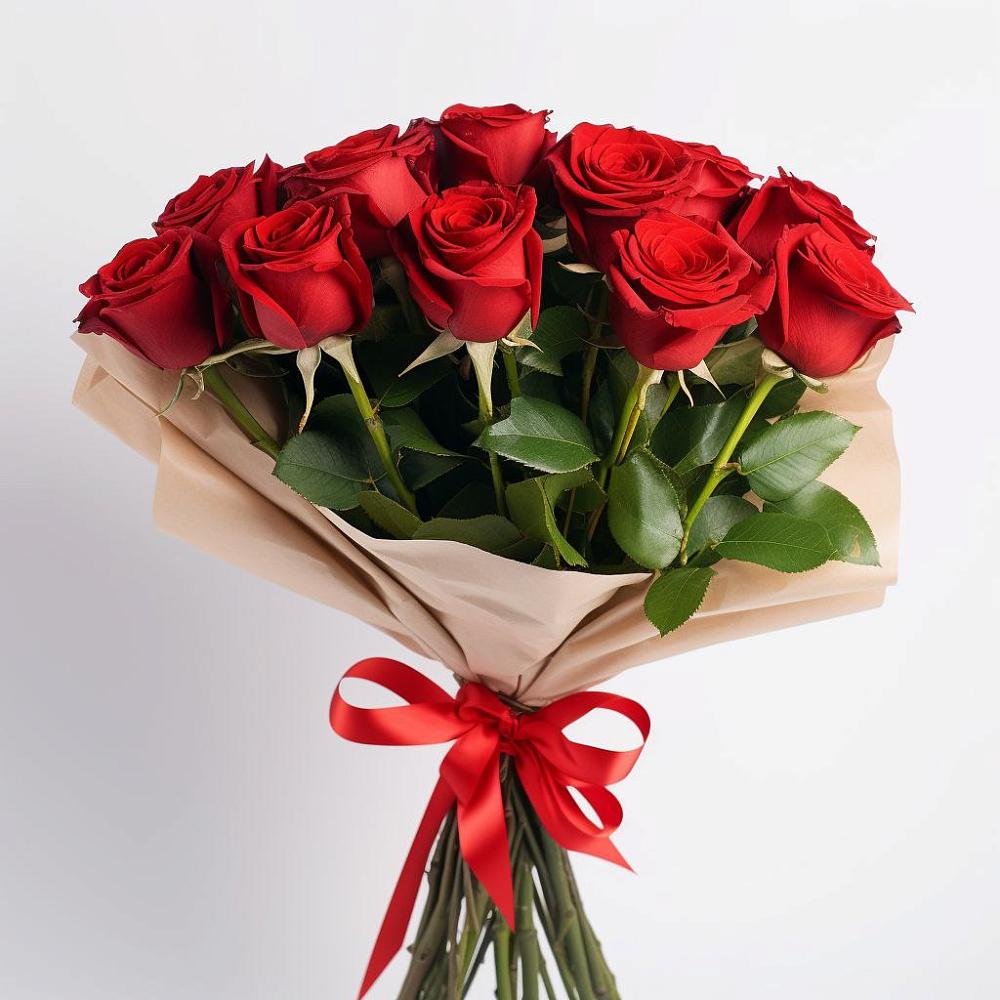 Букет 11 Красных роз Эдлесс Лав в Кочубеевском